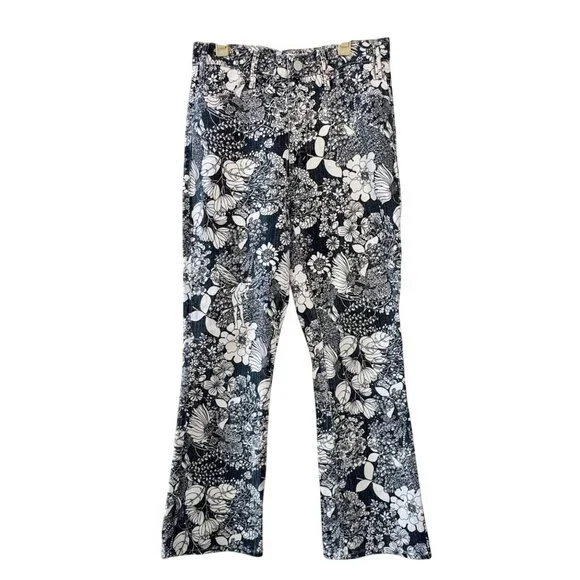 MOTHER The Hustler Ankle Jeans Women's 26 French Fairy Tale Black & White Pants - Picture 1 of 12